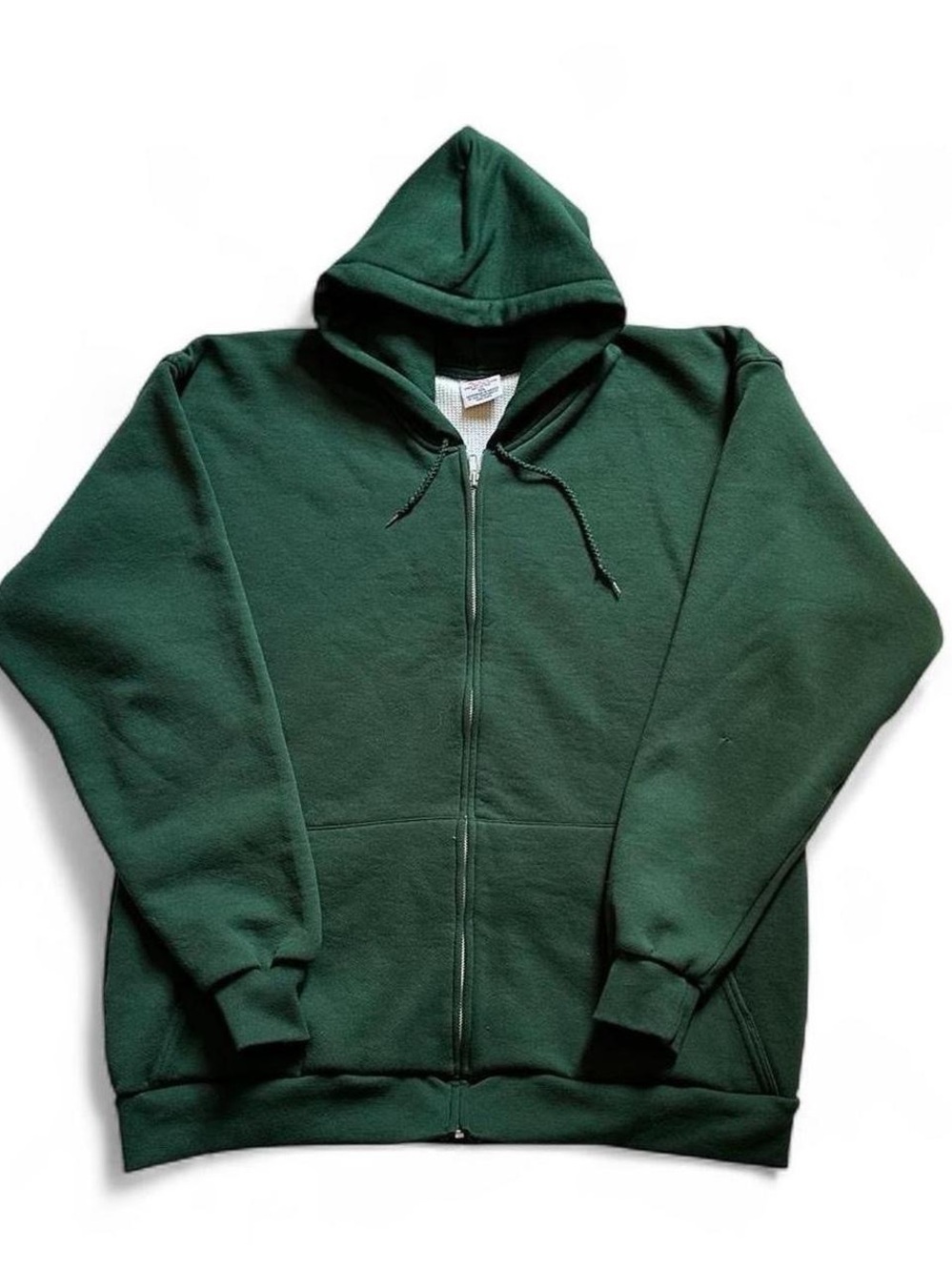 Men's Forest Green Full-Zip Hoodie Sweater XXL